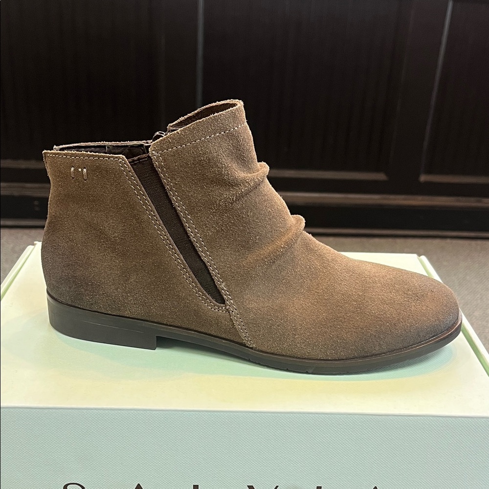 Brown Suede Ankle Boots